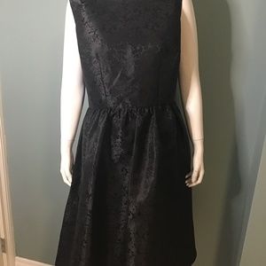 Black Jacquard Party Dress NWOT